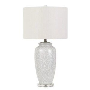 CAL Lighting BO-2828TB 150w 3 Way Corato Ceramic Table Lamp New in Box!